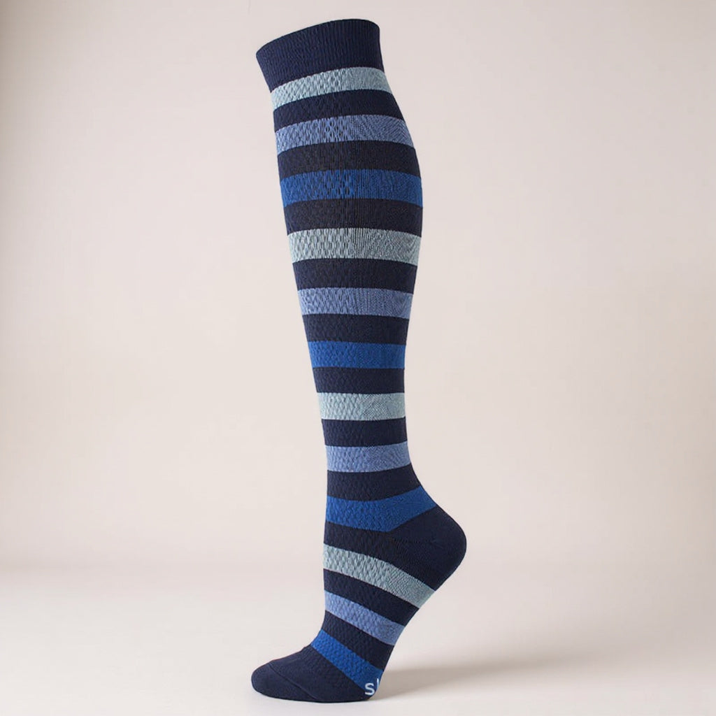 Striped Compression Socks – Comfy Legs, Classic Style