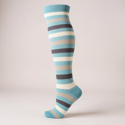 Striped Compression Socks – Comfy Legs, Classic Style