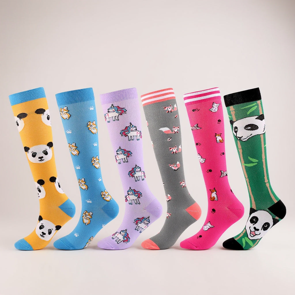 Graphic Compression Socks – Fun Prints, Comfy Legs